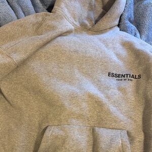 Essentials Gray Hoodie for Men